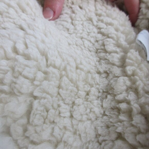 Natural Life Kimono Sherpa Jacket Women L XL Snap Hooded Boho Oversized Hood 764 - Picture 13 of 16